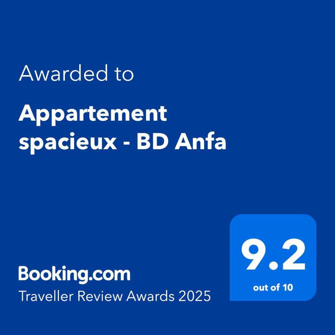 Appartement Spacieux - Bd Anfa Casablanca Kültér fotó